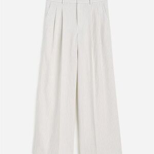 Madewell Linen Striped Wide Leg Pants